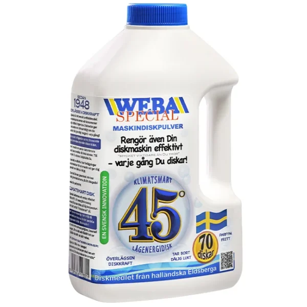 WEBA Special maskindiskmedel provpaket. Fritt levererat.